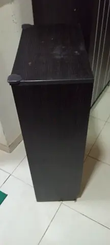 IKEA Sleek Black Tall Cabinet for Stylish Storage