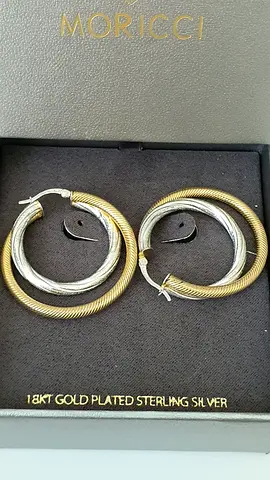 BRAND NEW MORICCI STERLING SILVER EARRINGS