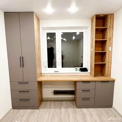 Stylish Modern Study Table  Cabinet Set