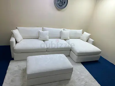 Excellent condition cratebarrel lshape sofa