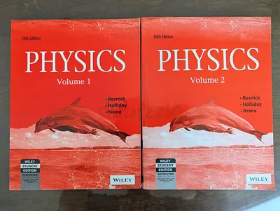 Wiley Physics Volume 1  2 Textbook Fifth Edition