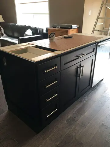 Stylish Kitchen Island with Storage and Countertop