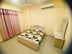 Family room with attached bathroom