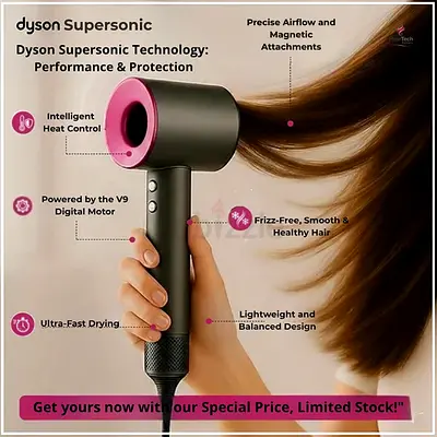 NEW Dyson Supersonic Hair Dryer – Sealed in Box – Limited Stock
