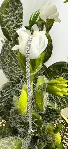 Lab-grown tennis bracelet