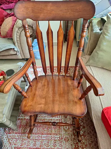 Elegant Red Upholstered Recliner Chair