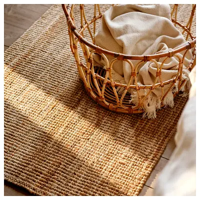 RUNNER FREE DEL Stylish Natural Jute Area Rug for Your Home