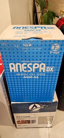ANESPA DX, 50 % discounted a home spa system that produces a continuous stream of ioniz