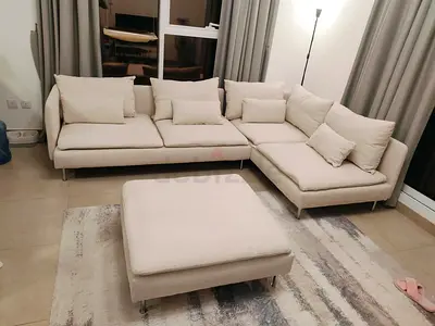 Excellent condition IKEA soderhamn lshape sofa with footstool