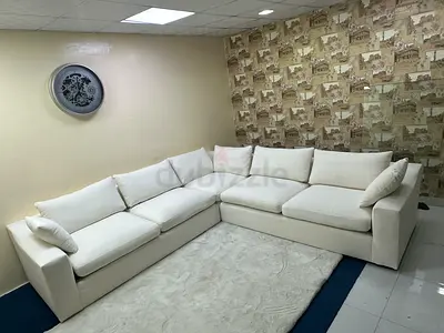 Pottery barn corner white sofa