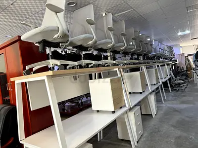 Modern Office Furniture Collection - Desks and Ergonomic Chairs