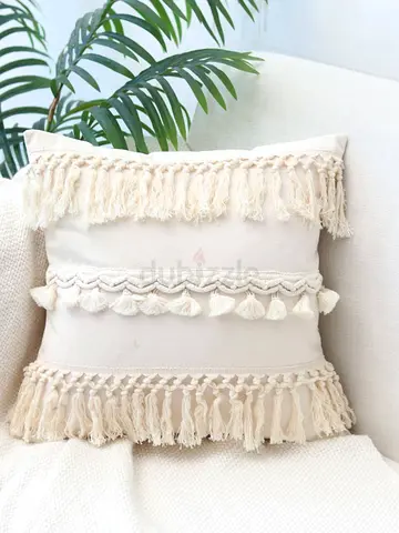 Bohemian Tassel Pillow Cover 45 cm Brand New