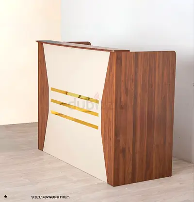 Stylish Wooden Reception Counter