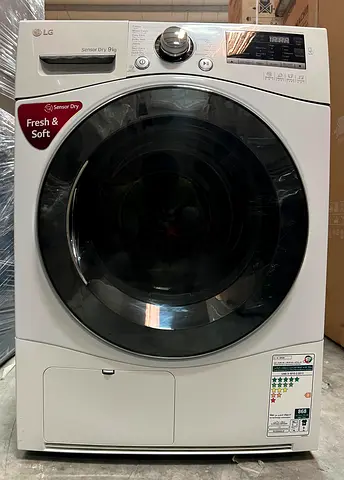 New LG 9Kg Dryer Front Load Inverter Technology Sensor Dry Cloth Dryer