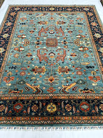 250 x 300 cm || New Handmade Serapi Bidjar Area Carpet Wool Blue