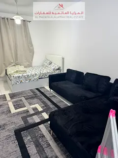 Furnished studio in cooperation Sharjah with internet and close to all services