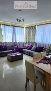For rent monthly, A Furnished Apartment in Al Qasba, Sharjah - Al Nakhla Tower 2