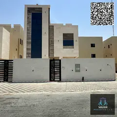 Brand New  villa G+1+roof Available For Sale location Ajman all helio   6 master Bedroom Hall  1 Maj