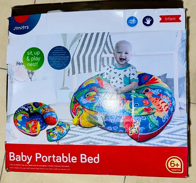 Juniors Baby Portable Bed - Perfect for Playtime and Travel!