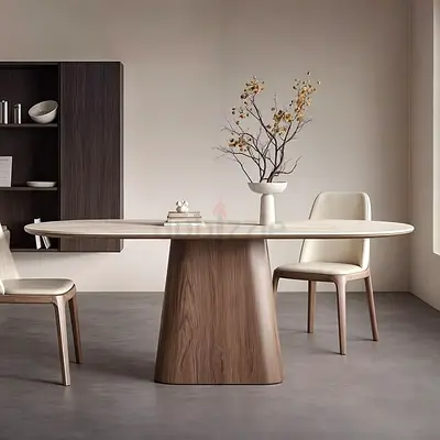 Elegant Modern Dining Table with Stylish Chairs