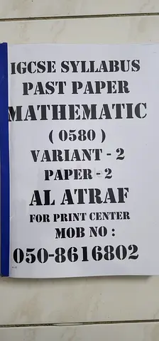 Igcse 0580 maths variant 2 paper 2