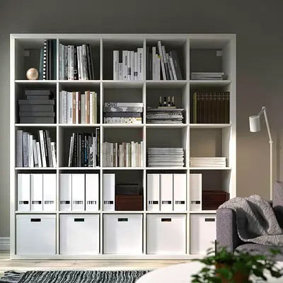Sleek White Bookcase for Stylish Organization