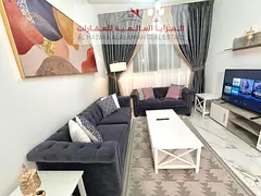 For rent monthly - fully furnished one-bedroom apartment and living room with hotel furniture - Shar