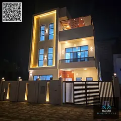 Luxury 6-Bedroom Villa with Rooftop &amp; Private Pool | Al Amerah, Ajman ✨