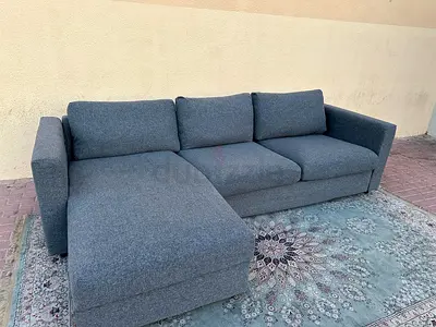 Perfect condition Ikea grey color lshape sofa bed