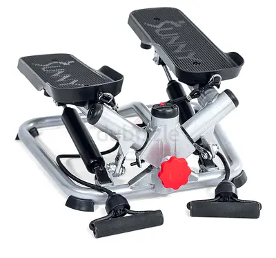 Sunny Health  Fitness Mini Steppers for Exercise at Home, Stair Step Workout Machine with Resistanc
