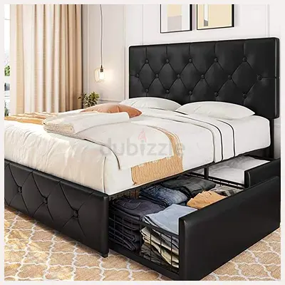 New luxury Comfortable 180200 king size bed with drawers