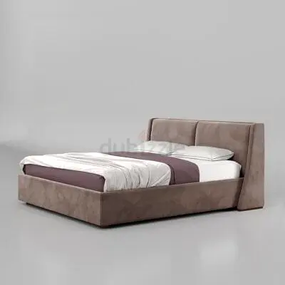 Modern Upholstered Bed with Sleek Design
