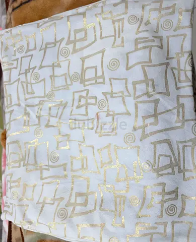 Elegant White Decorative cushion Cover with Modern Design