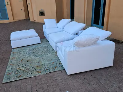 Marina home feather filled Luscious Sofa Sets Perfect Condition with footstool