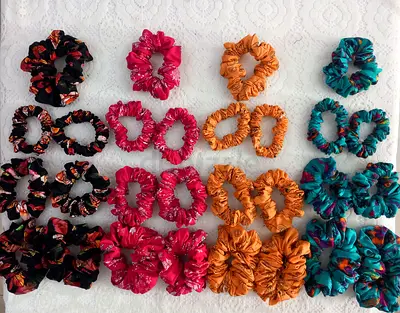 Vibrant Hair Scrunchies Collection
