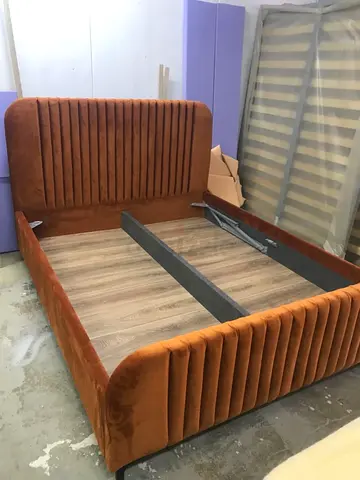 Elegant Velvet King Bed Frame for a Cozy Bedroom