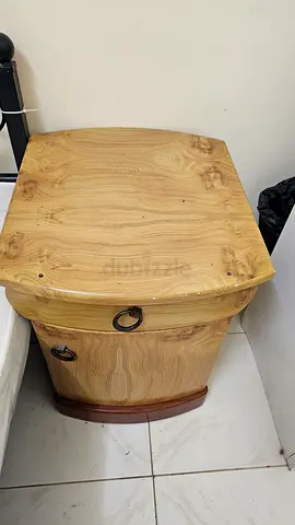 Vintage Style Wooden Round Side Table