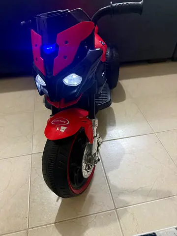 Kids Electric Ride-On Motorcycle in Red
