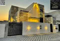 Villa with all registration and ownership fees included, ready to move in, in one of Ajman's mos