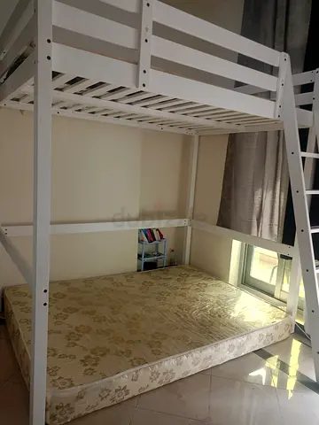 Sturdy White Loft Bed for Kids