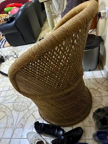 Unique Handwoven Round Chair for Sale 2 Pcs