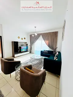 for rent monthly A fully furnished One-bedroom Two-bathroom apartment in Al Memzar