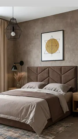 Stylish Modern Bed with Elegant Headboard