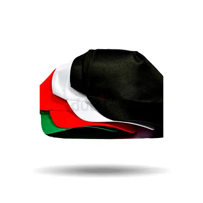 UAE National Day Color Cap – Pack of 4 Adjustable Cotton Caps in UAE Flag Colors, Ideal for Parades,