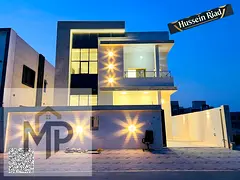 For sale, a villa opposite a mosque with a large courtyard, freehold for all nationalities for life,
