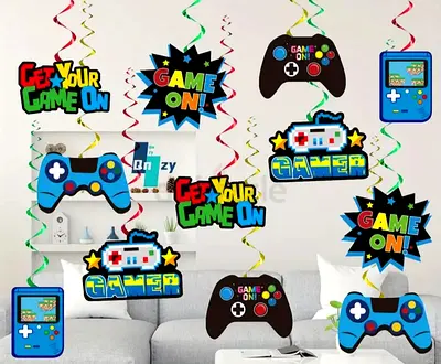 Game party theme decoration 25 pieces