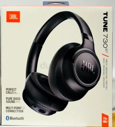 JBL Tune 730BT Wireless Over-Ear Bluetooth Headphones 76Hours  Black