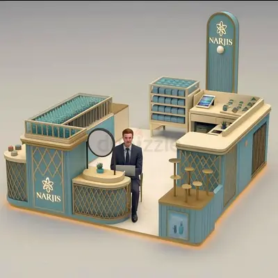 Luxury perfume kiosk