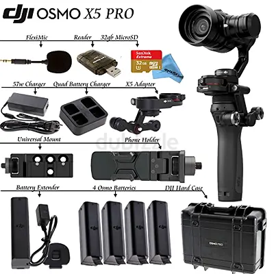 DJI Osmo X5 Pro with Accessories and Batteries