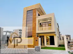 For sale, a modern villa, including registration fees, close to the mosque and services, with a seat